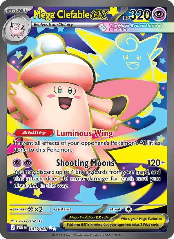Mega Clefable ex 103 – Holo
