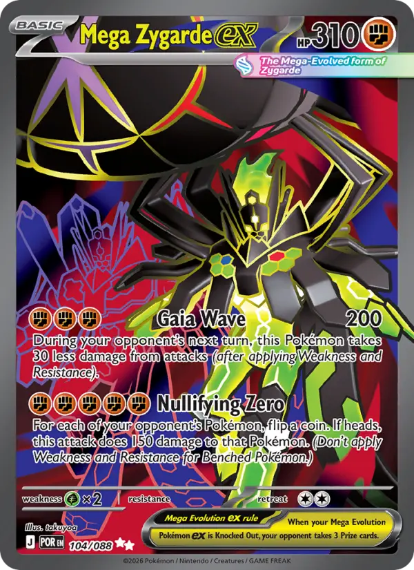 Mega Zygarde ex 104 – Holo