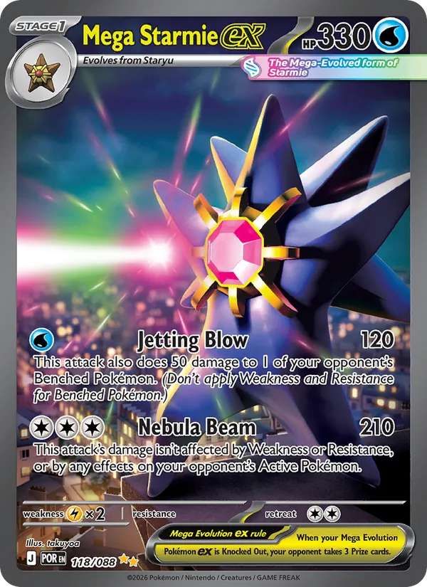 Mega Starmie ex 118 – Holo