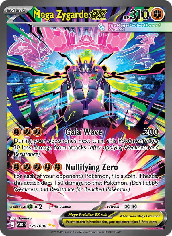 Mega Zygarde ex 120 – Holo