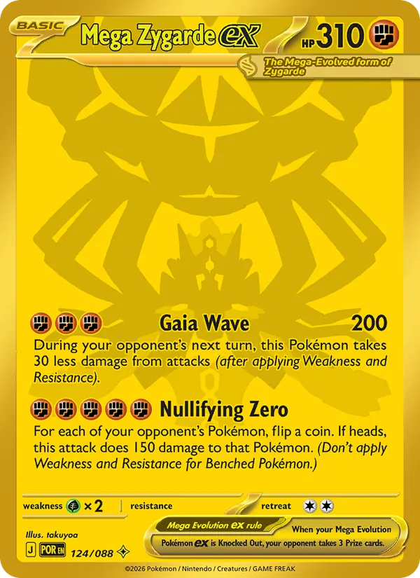 Mega Zygarde ex 124 – Holo