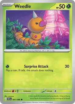 Weedle – Carta Pokémon TCG