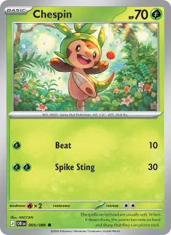 Chespin – Carta Pokémon TCG