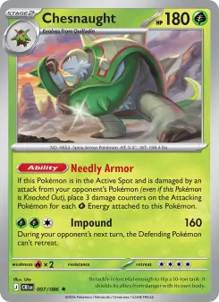 Chesnaught – Carta Pokémon TCG
