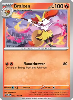 Braixen – Carta Pokémon TCG