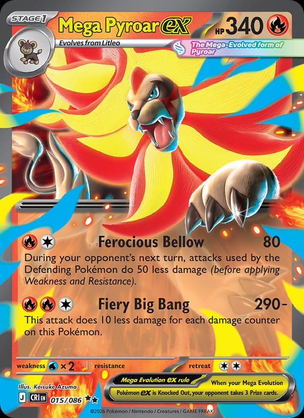 Mega Pyroar ex 015/086