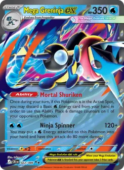 Mega Greninja ex – Carta Pokémon TCG