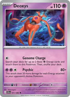 Deoxys – Carta Pokémon TCG