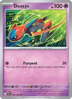 Deoxys – Carta Pokémon TCG