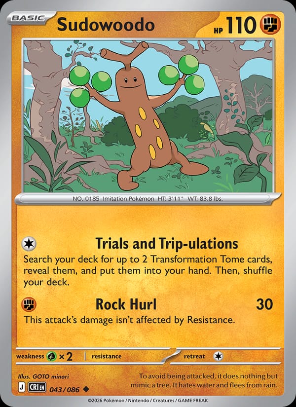 Sudowoodo 043/086