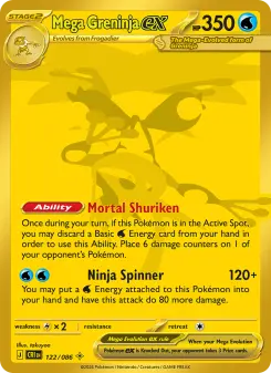 Mega Greninja ex – Carta Pokémon TCG