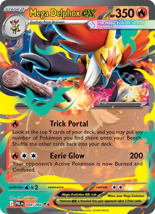 Mega Delphox ex 8/84