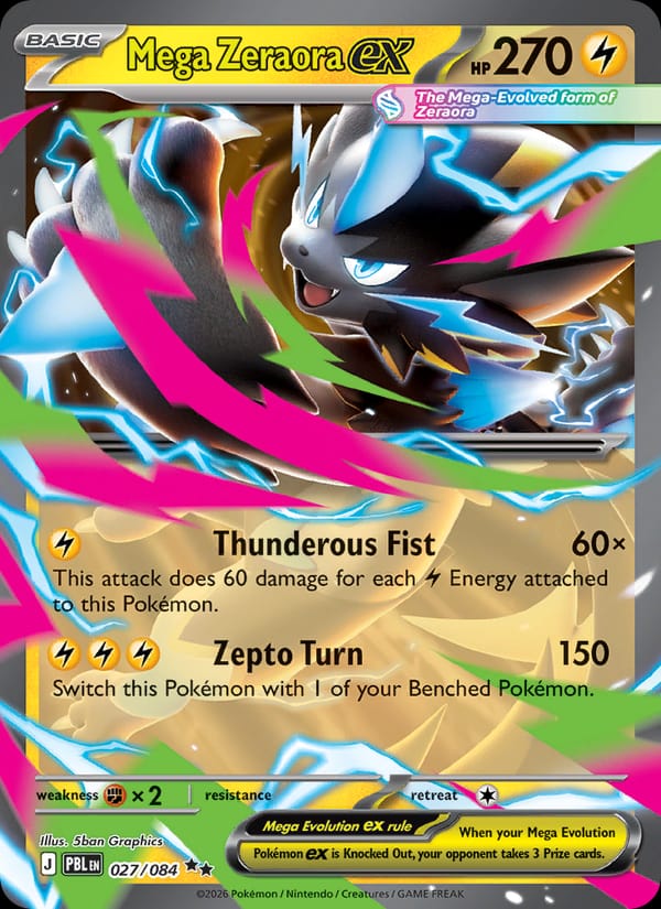 Mega Zeraora ex 027/084