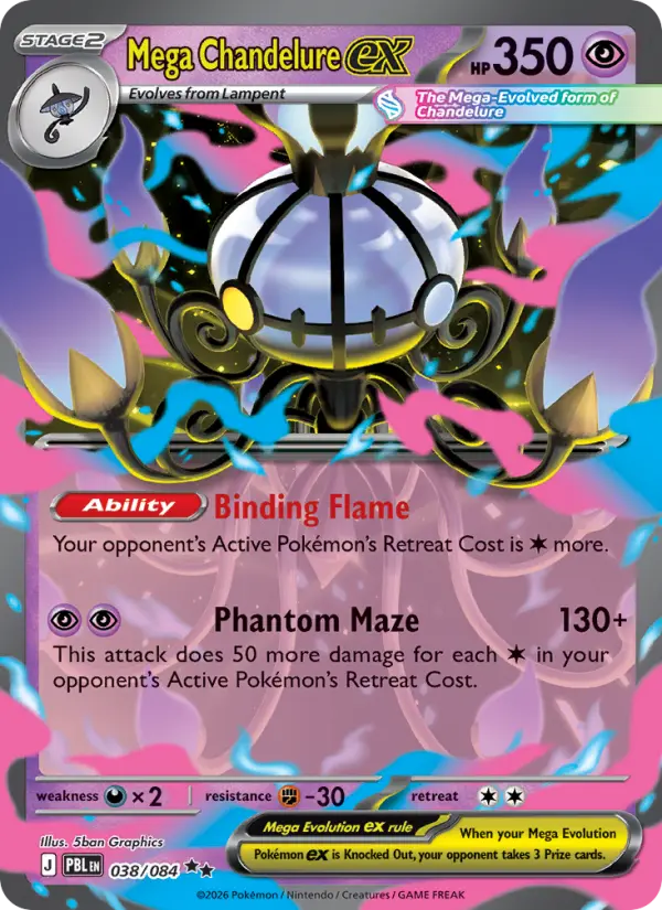 Mega Chandelure ex 38/84