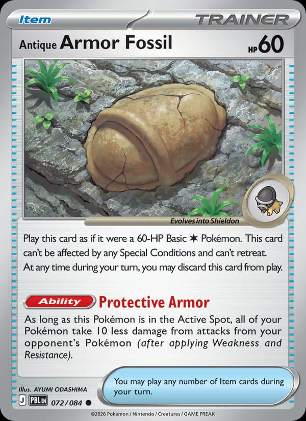 Antique Armor Fossil 072/084