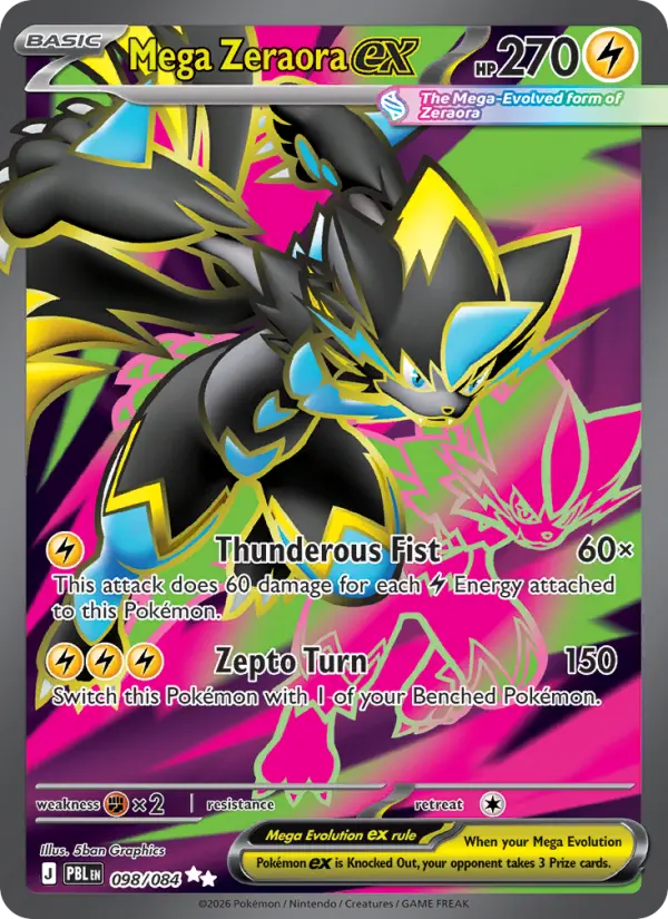 Mega Zeraora ex 98/84