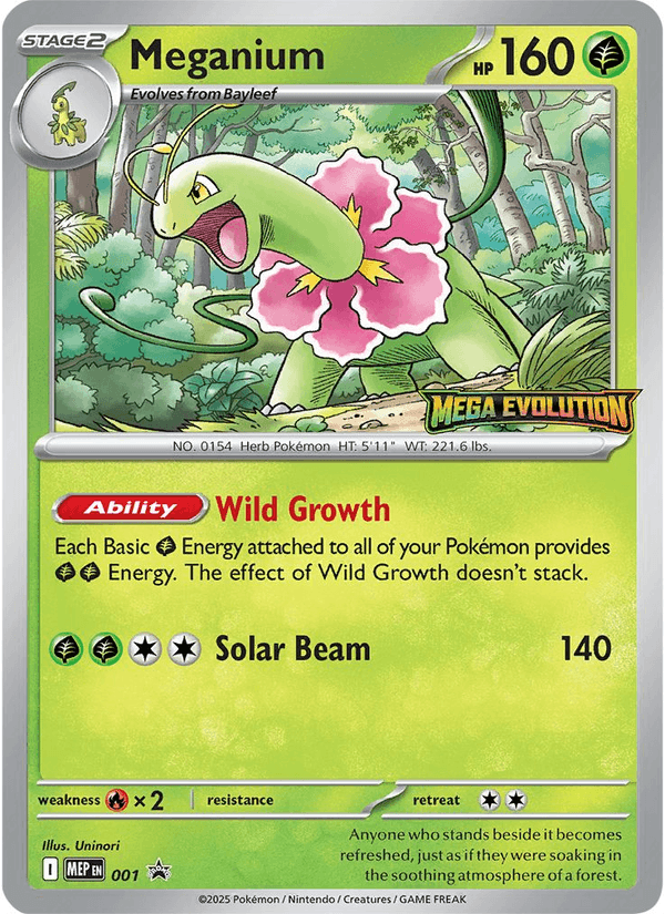 TCGdex Meganium mep-001 card image
