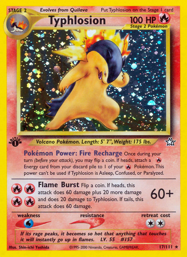 Typhlosion Red Dot Error PSA 9