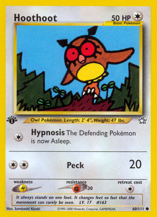 Hoothoot card photo
