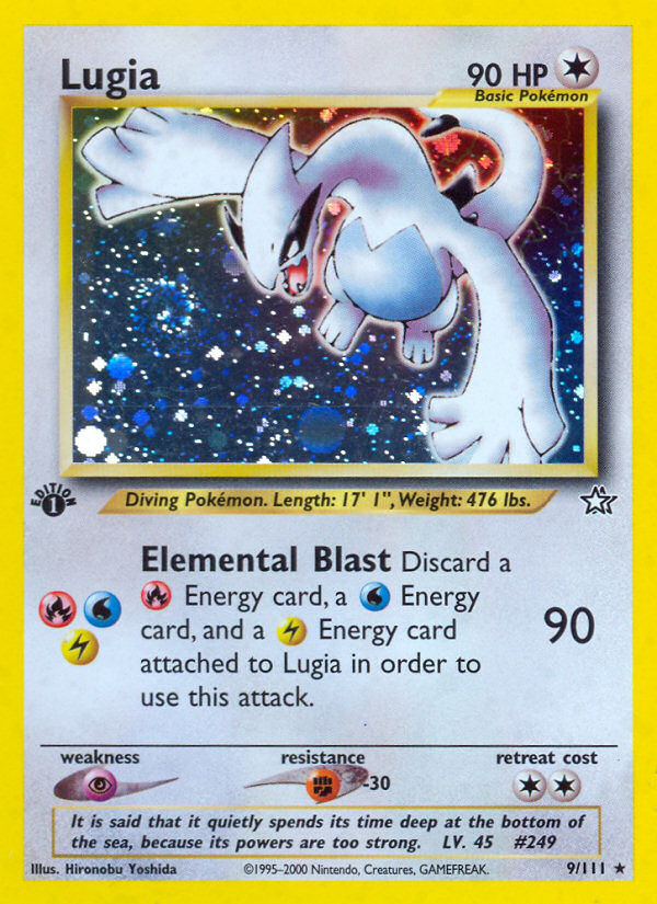 Lugia 1st Edition PSA 8