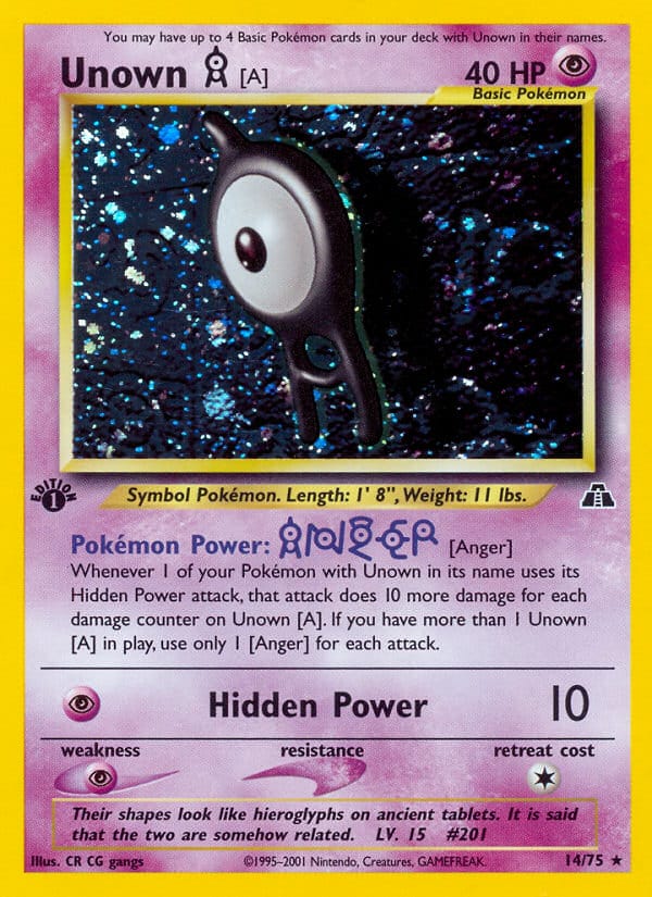 Unown [A] 014/075