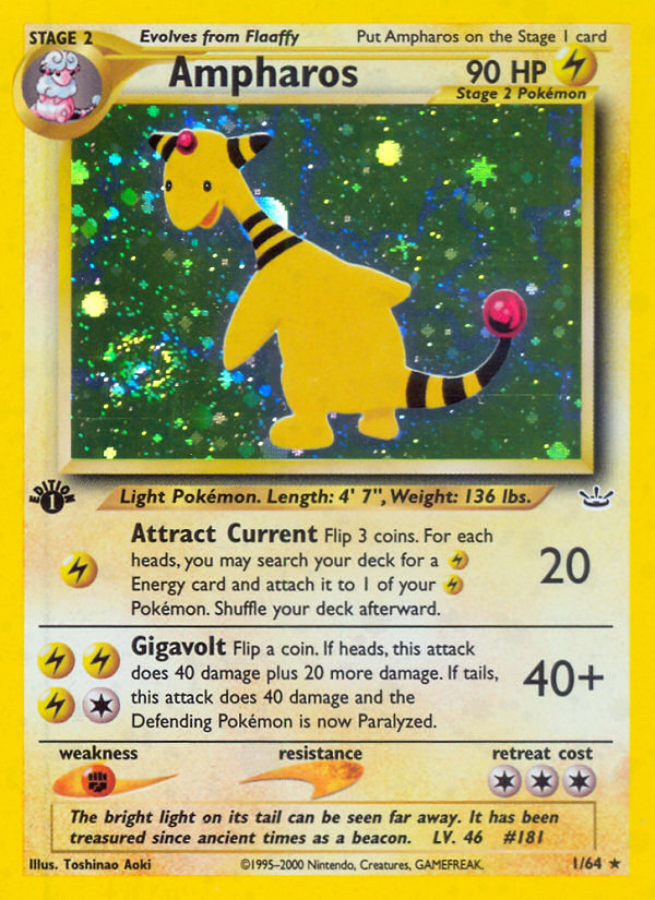 Ampharos 1st Edition PSA 10