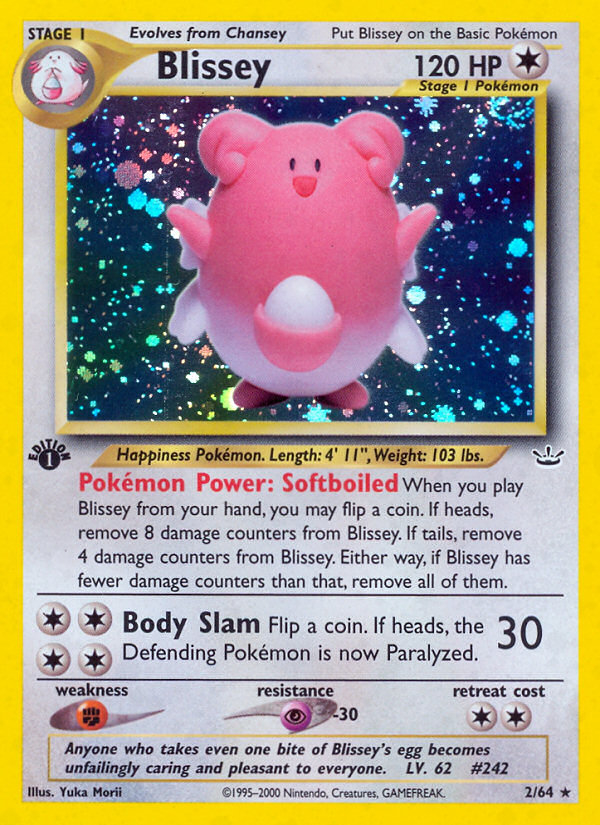 Blissey 1st Edition PSA 9