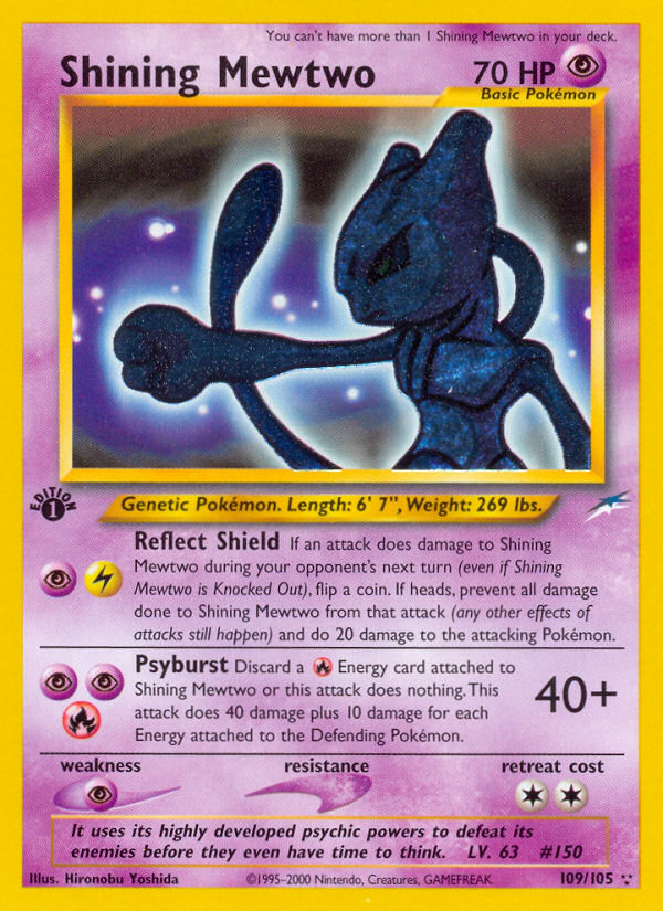 Shining Mewtwo 1st Edition PSA 10