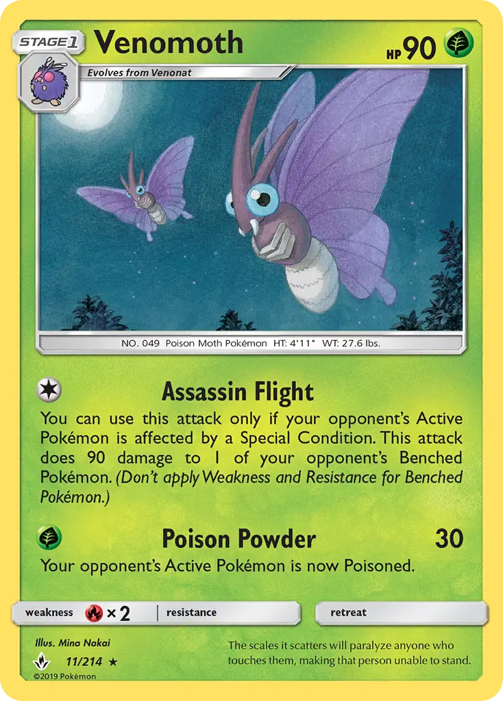 Venomoth 11 – Non-holo