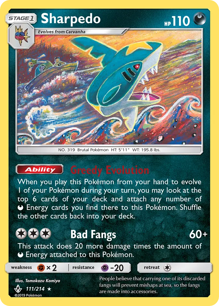 Sharpedo 111 – Non-holo