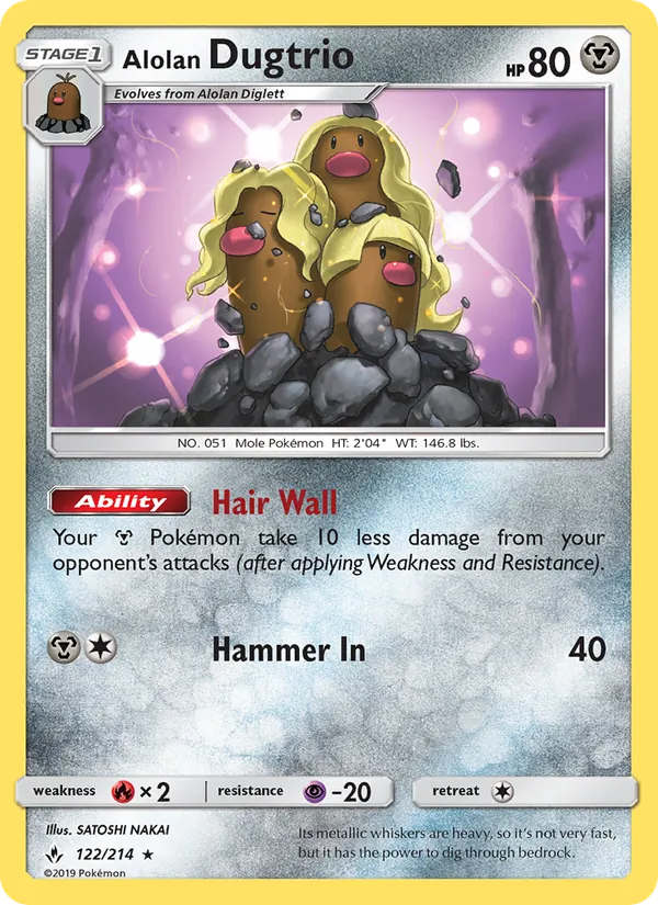 Alolan Dugtrio 122 – Non-holo