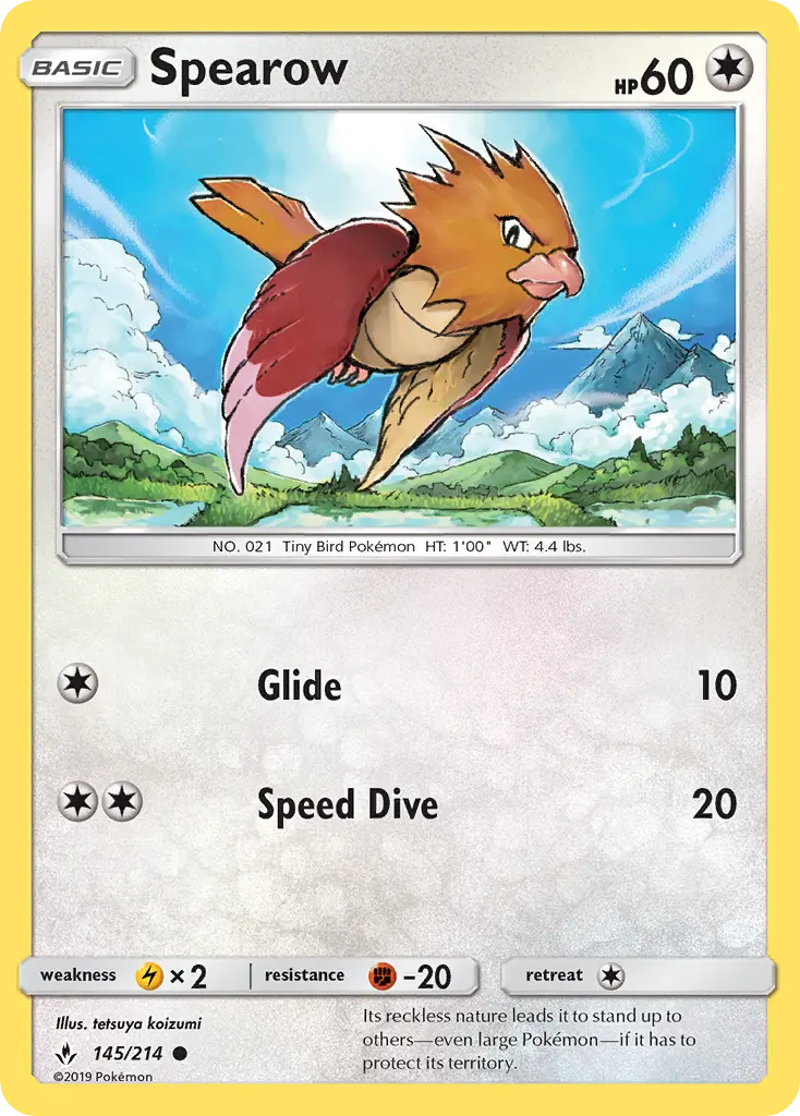 Spearow 145 – Non-holo
