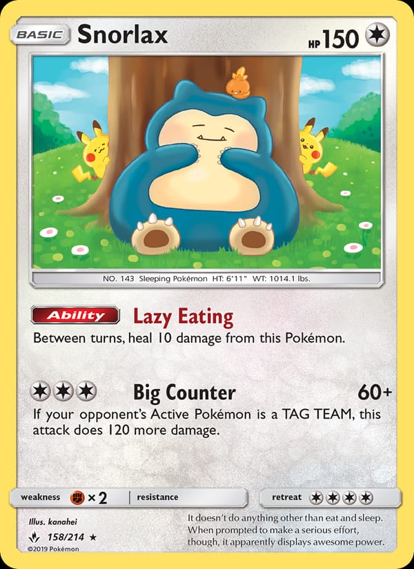 Snorlax 158/214