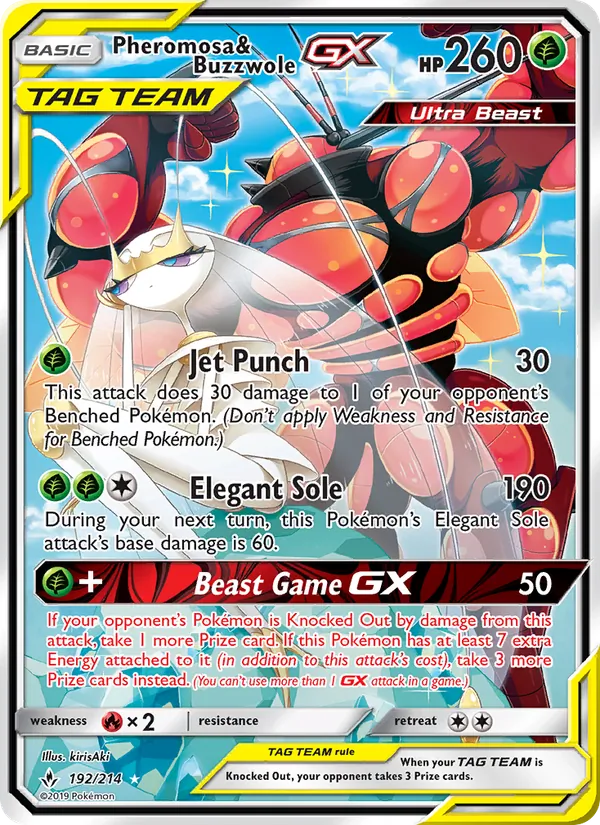 Pheromosa & Buzzwole GX 192 – Non-holo