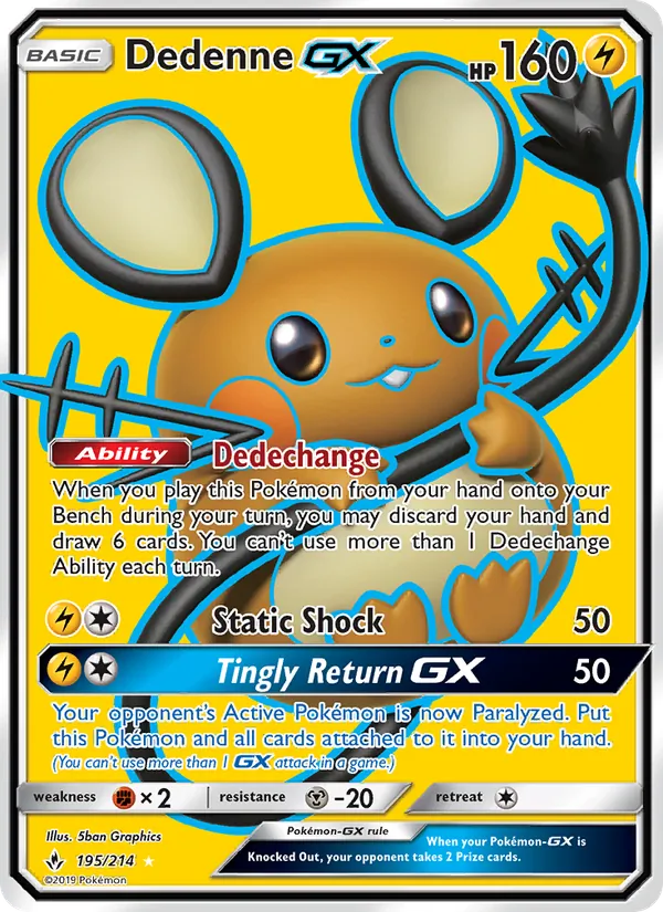 Dedenne GX 195 – Non-holo