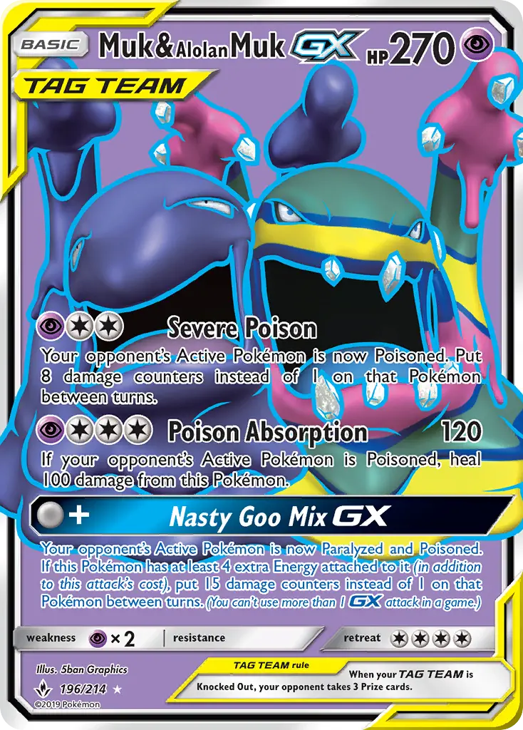 Muk & Alolan Muk GX 196 – Non-holo