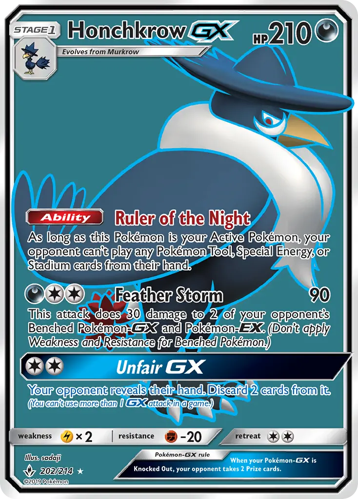 Honchkrow GX 202 – Non-holo
