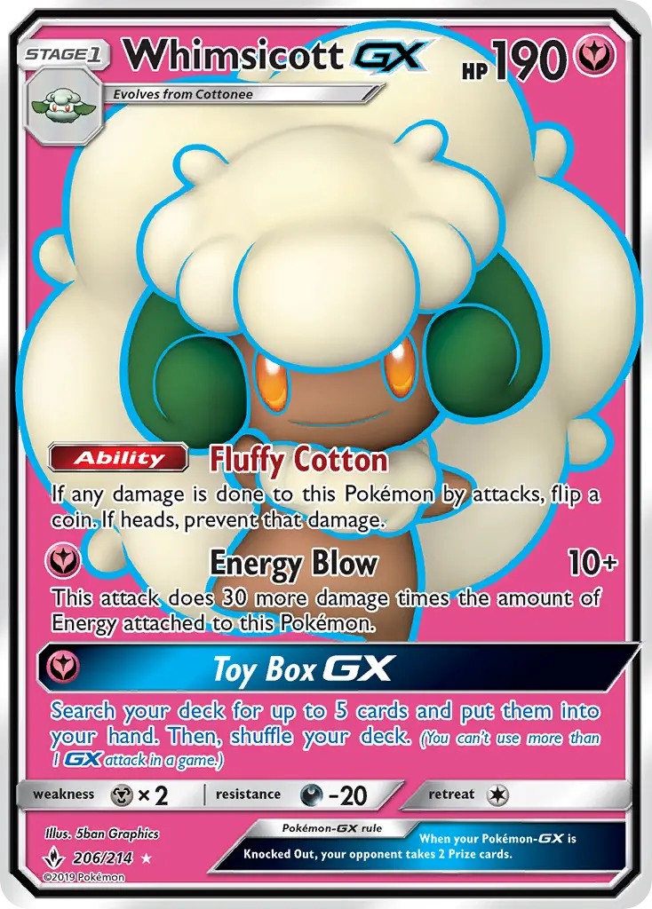 Whimsicott GX 206 – Non-holo