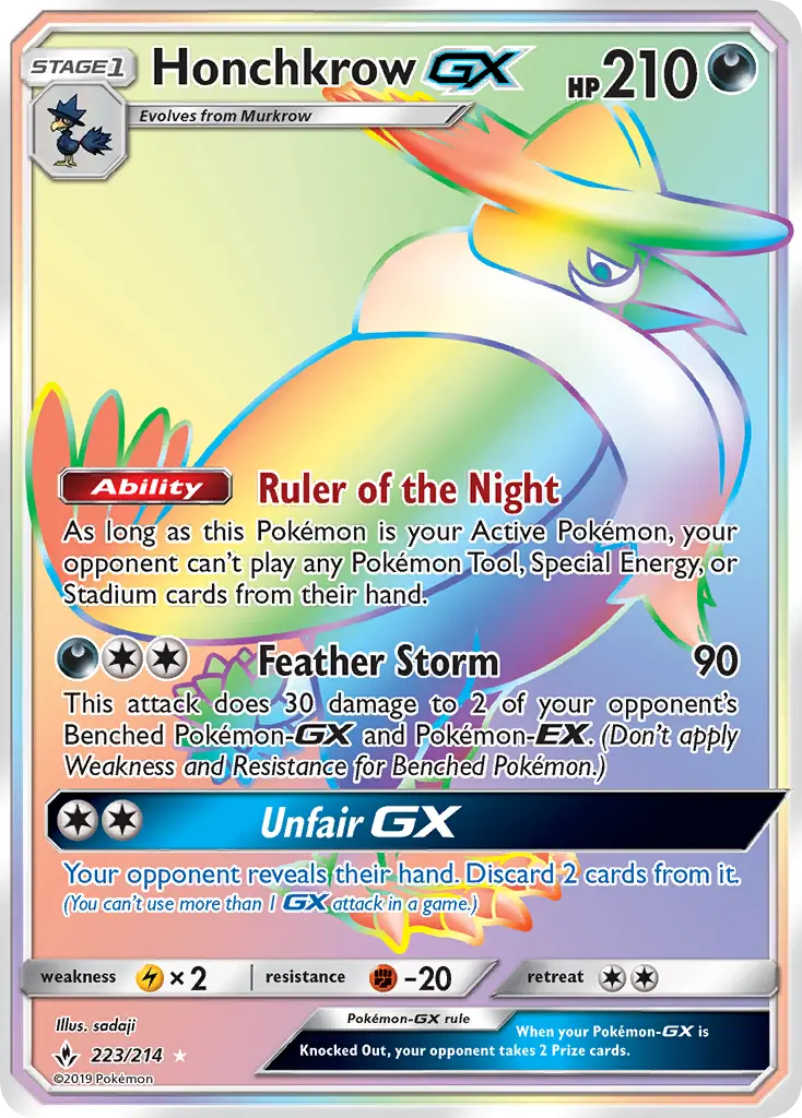 Honchkrow GX 223 – Non-holo