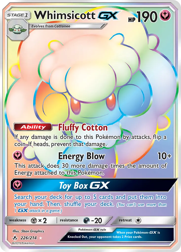 Whimsicott GX 226 – Non-holo