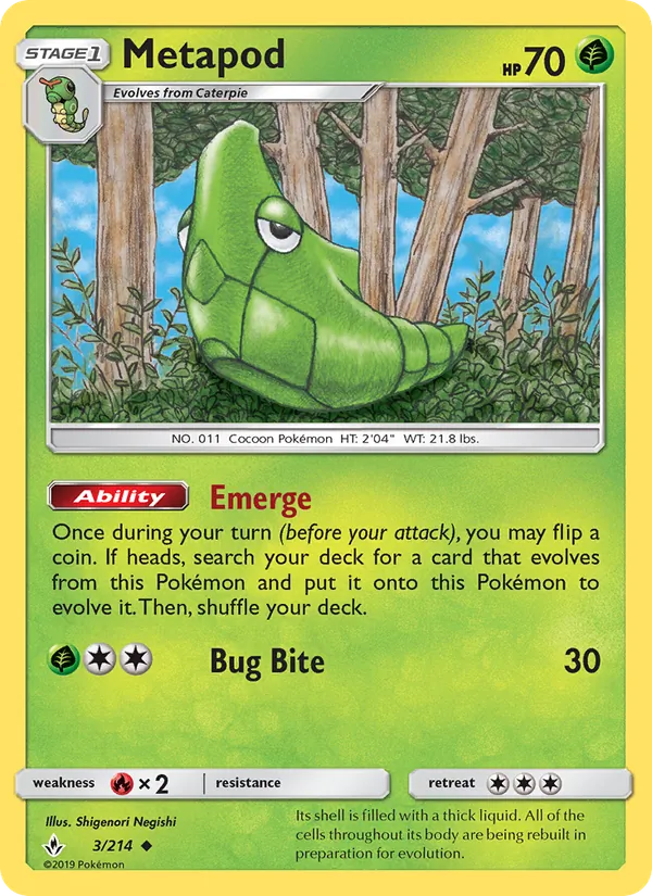 Metapod 3 – Non-holo