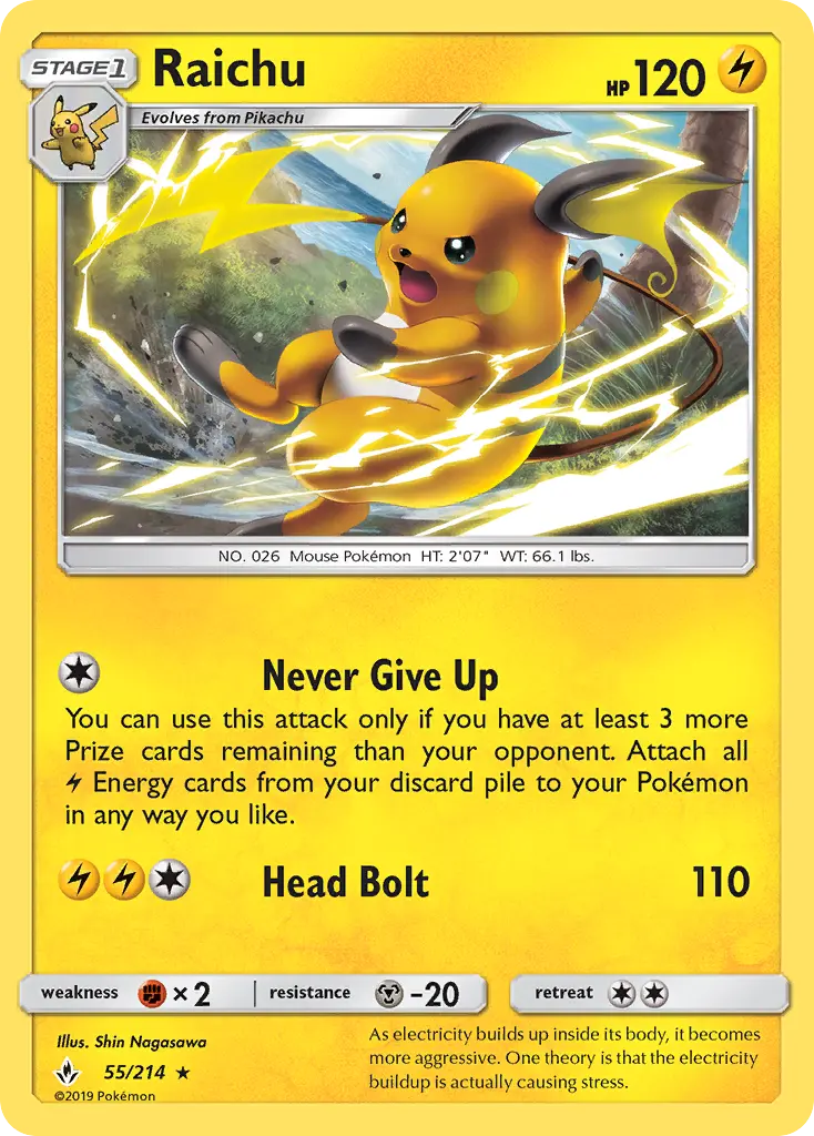 Raichu 55 – Non-holo