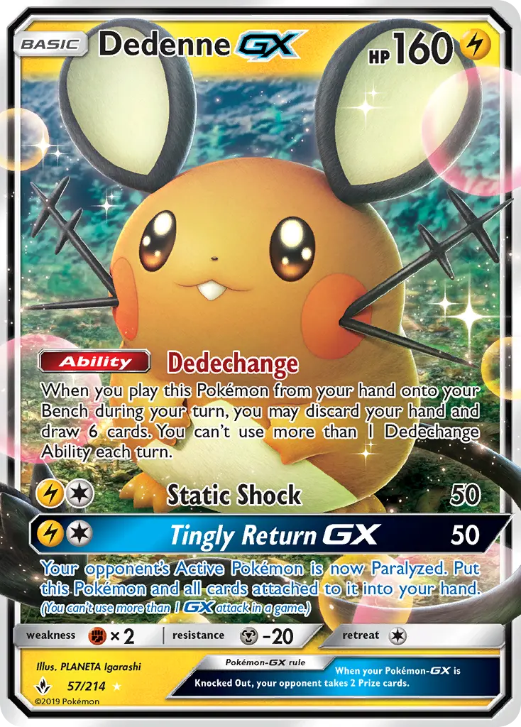 Dedenne GX 57 – Non-holo