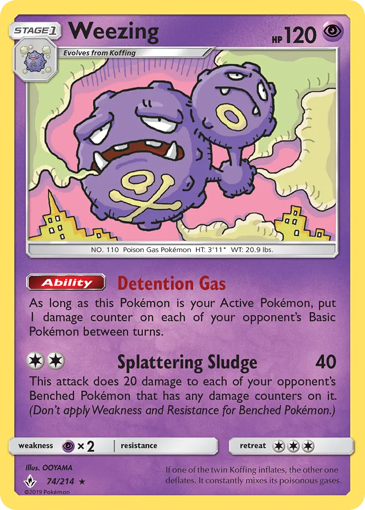Weezing 74 – Non-holo