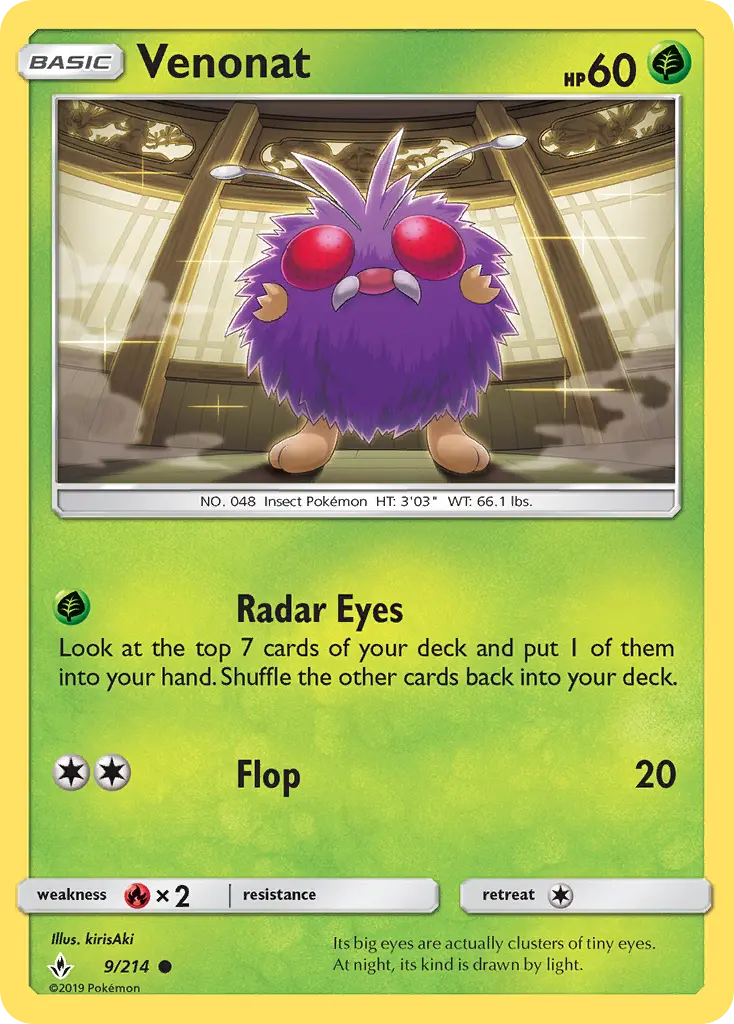 Venonat 9 – Non-holo