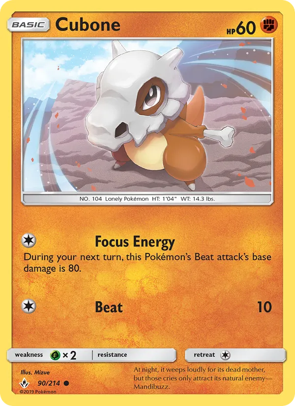 Cubone 90 – Non-holo
