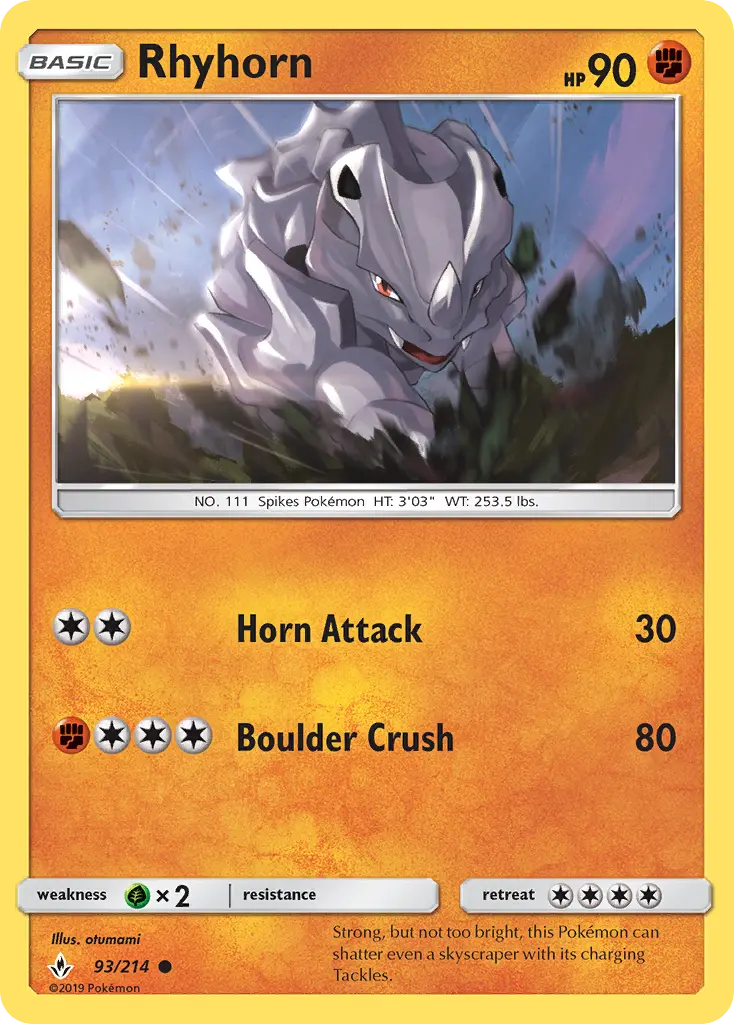 Rhyhorn 93 – Non-holo
