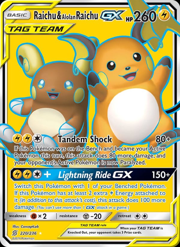 Raichu & Alolan Raichu GX 220/236
