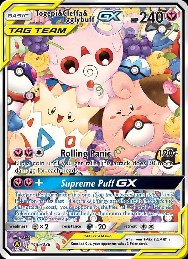 Togepi & Cleffa & Igglybuff GX 143/236