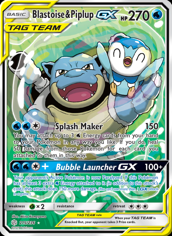 Blastoise & Piplup GX (Alternate Full Art)